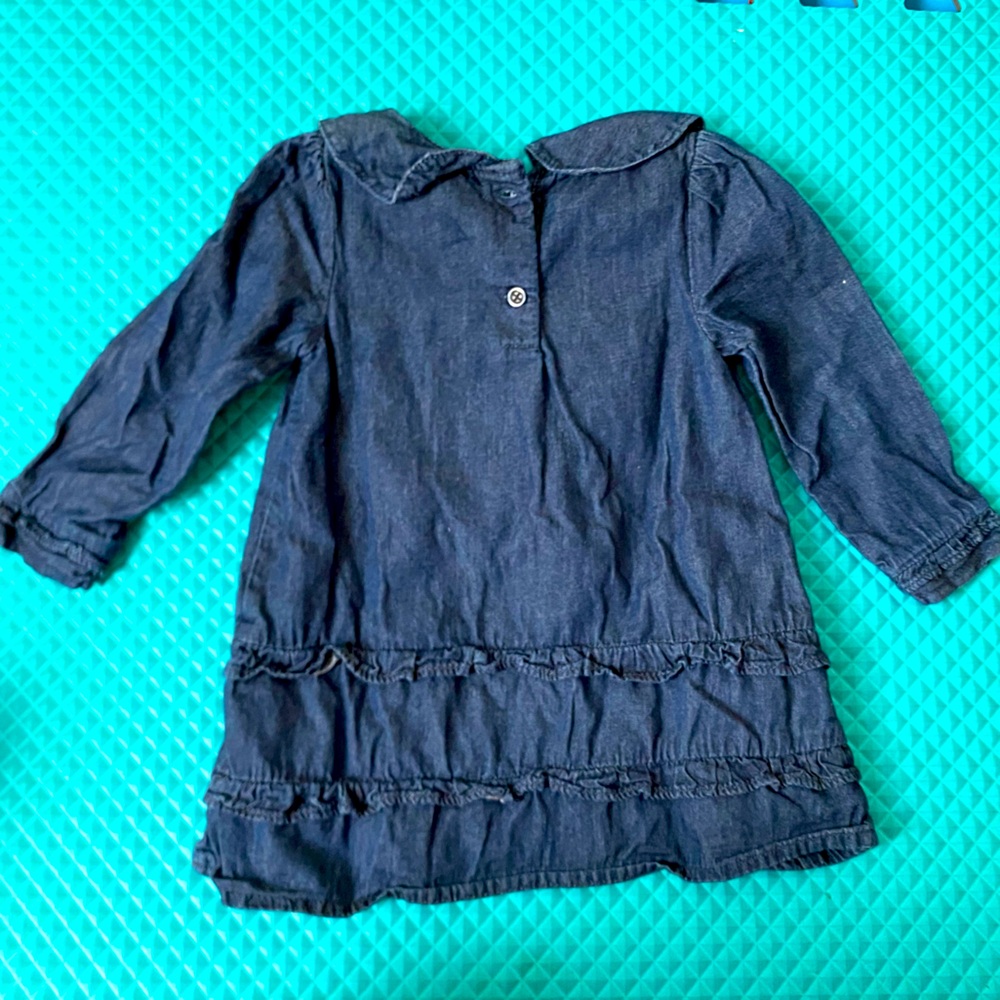 GAP CHAMBRAY DENIM SHIRT DRESS size 12-18m